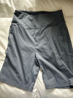 Santiny Women's High-Waist Athletic Shorts - Charcoal Gray